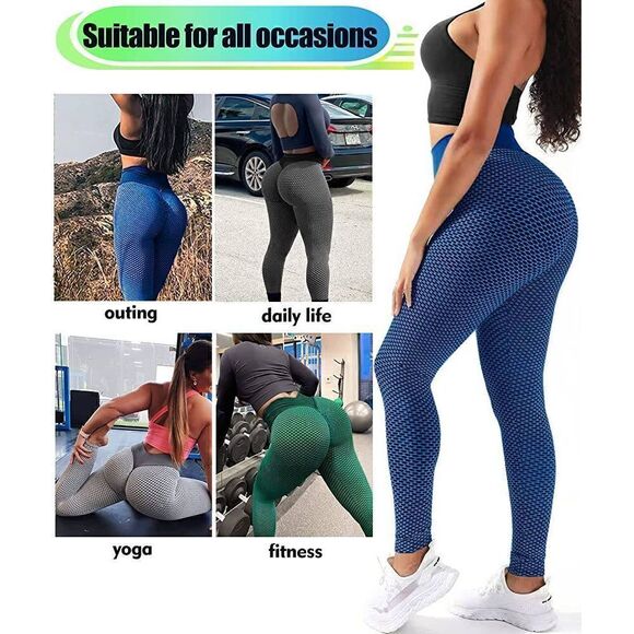 Womens Tiktok Butt Lifting Workout Leggings High Waisted Booty Leggings … - Picture 9 of 9